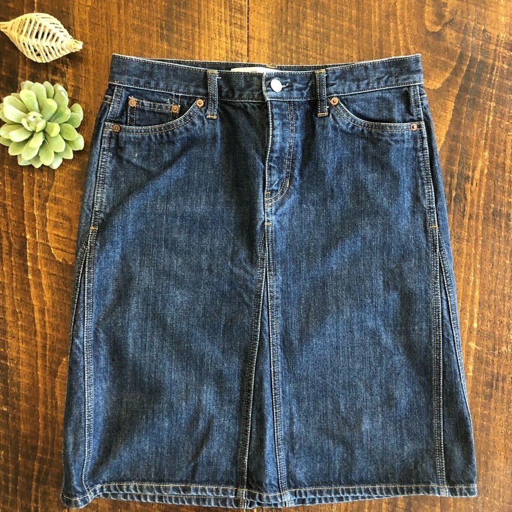 GAP Dark Blue Midi Skirt